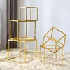 Glossy Gold Iron Rack With Acrylic Holder For Wedding Decoration Party Feast Dessert Candy Cookie Cupcake Holder Table Flowers Cake Stand Buffet Banquet