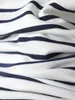 Tappning randig t-shirt höstkvinna långa ärmar rund hals bomull pullover tshirts casual damer elegant retro tee shirts 220411