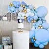 Blauwe ballonnen slingerset ballonboogballon babyshowerversieringen jongen of meisje babydoop verjaardagsfeestje decoraties kinderen 2209175479