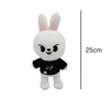 25 cm Skzoo Plush Toys Stray Kids Toy Leeken Hyunjin Bbokari Leebit Wolf Chan Puppyr Bambola Piefato Regalo di Natale