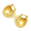 2022 Women Hoop Earrings Simple Fashionable Charms Loves Stud Gold Plated Earrings Luxury High Quality Bride Korean Indian Christmas Gift Female Jewelry Accessory