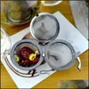 201/304 Stal nierdzewna 4,5 cm 5,5 cm 7 cm filtra filtra herbaty Infuzyra Mesh Spoon Blokowanie przyprawy kulki Zdrowie Dostawa 2021 Coffe