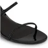 トップデザインRenescaovillas Cleo Crystal Sandals Shoes Nappa Satin Mid-Heeightブロックヒールスパイラルラップサンダリアウェディングパーティードレスイブニング