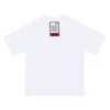 Designer unisex kort ärm t-shirts bokstäver som trycker ut röda etikett överdimensionerade t-shirt-toppar för män och kvinnor