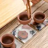 Resin Pine Coasters Värmebeständig placemats Drick matta Tea Kaffekopp Pad Vattentät Non-Slip Creative Decor Natural W220406