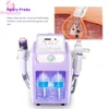 6 em 1 Desellyy Hydro Ultrassônico Cuidado Facial Cuidado Máquina de Beleza LED de Microcorrente LED