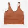 2023 Lu's Align Women Running Crop Top Gym tanks Clothing for Fitness High Impact Woman Sports Bra Without Bones Tops for Girls Yoga Wear