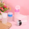 Storage Bottles & Jars 60ML Portable Nail Polish Remover Alcohol Liquid Press Pumping Bottle Art UV Gel Cleaner Empty Plastic Container Tool