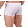 Designer de luxe Sexy Hommes caleçons Mince glace Soie hommes slips shorts sans couture cool sous-vêtements transparents étiquette hommes gratuits