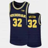 NC202 Michigan Wolverines NCAA Jersey 0 Adrien Nunez 1 Hunter Dickinson Crawford Livers Jackson Wade Webber Williams II Smith Wagner