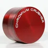 Chromium Crusher 4 delen 6 kleuren Grinder Herb Lijders Tabak Herb 55mm Diameter 5915C