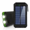 Solar Power Bank 20000mAh Portable Charging Poverbank External Battery Charger Powerbank 80000mAh for All Smartphones