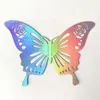 12 Sztuk / Papier Hollow Hollow 3D Butterfly Cake Cupcake Topper Decoration Naklejki Zestaw do dekoracji weselnych