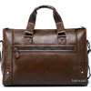 Mens New Leather Bags Briefcase Handbags Shoulder Bags Laptop Male Casual Fashion Business