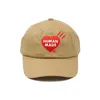 Projektantki Ball Caps Nigo 2022 20AW Made Made Letter Miłość haftowana para baseballowa kaczka z zakrzywionym kapeluszem 2706584