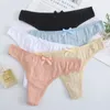 10st Cotton Panties Kvinnor Sexiga underbyxor Kvinnliga trosor Underkläder Solid Color Pantys Lingerie Low-midjig spetsdesign 220512