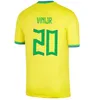 2023 2024 Brasilsfotbollströjor Marcelo Paqueta Neres Neymar Jr Coutinho Firmino Jesus Vini Jr 23 24 Brasils Football Shirt Kid Kit Män kvinnor