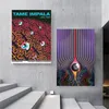 Rock müzik grubu yeni tame impala psychedelic tuval boyama posterleri baskılar duvar sanat resimleri oturma odası için ev dekor cuadros