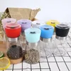 Tuzlar ve biber değirmeni öğütücü cam biber öğütücüler çalkalayıcı tuz kabı çeşni kavanoz tutucu yeni seramik taşlama şişeleri