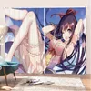 Curtain & Drapes Custom Anime Window Curtains For Living Room Manga Date A Live 3D Print Blackout Bedroom Home Decor DrapesCurtain