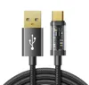 Joyroom 100-W-USBC-auf-Typ-C-Kabel mit transparentem Kopf und Metallgeflecht für Schnellladekabel, Quick Charge 4.0-Kabel für Xiaomi POCO mit Einzelhandelsverpackung