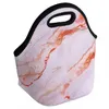 Stampa di magazzino statunitense Borsa da pranzo lavabile portabile borse per pasto borse da picnic per sacchetto di raffreddamento isolato termico neoprene