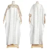 민족 의류 두바이 아프리카 드레스 여성 플러스 크기 부루 나이지리아 옷 안카라 Dashiki 긴 드레스 자수 Kaftan Robe Djellaba