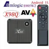 X98Q TV Box Android 11 Amlogic S905W2 RAM 2G ROM ROM 16GB دعم H.265 AV1 Dual WiFi YouTube Media Player Set Top Box X96Q