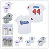 Men Movie Baseball Jerseys Milwaukee Beers 17 Doug Remer 44 Joe Coop Cooper genaaid Gray White New Ny York Knights 9 Roy Hobbs Jersey Size S-XXXL