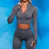 Womens Tracksuits Streamline Seamless Yoga Sets gym fitness 2 piece set High elastic shaping bodysuit jogging suit outdoor sports suits yoga clothes shapewear