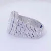 힙합 버스 다운 고급 디자인 맞춤형 정식 아이스 아웃 실험실 다이아몬드 VVS Moissanite Diamond Watch