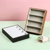 Fashion Glasses Cases 4 Grids Sunglasses Display Box Sunglasses Display Glasses Gfit Display Jewelry Organizer Tray 220727