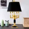 High quality Luxury fashion black crystal table lamp bedroom bedside lamp lamps brief modern decoration led table lamp H220423