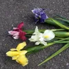 Dekorative Blumenkränze, fühlen sich echt an, PU, irische Blume, künstliche Pflanze, Iris-Arrangement, europäisches Zuhause, Hochzeit, Festival, Dekoration, Fake F