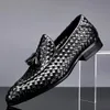 Dress Shoes Italian Men Leather Formal Tassel Male Designer Office Slip On Oxford For Zapatillas De Hombre