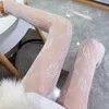 Meias meias meias fofas de arco de arco de arco de neve feminina calças elegantes sexy com fotos florais de alta elasticidade de nylon calcinha de anime cosplay hosiererysocks