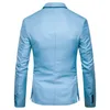 Mens Green One Button Blazer Jacket Brand Slim Fit Casual Suit Blazer Men Smart Daily Office Business Sport Coat Tops 220527