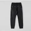 IEFB haute qualité homme pantalon Streetwear Multi fermeture éclair tendance hommes pantalons décontractés cordon taille élastique cheville longueur 220330