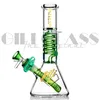 Unique Hookahs Beaker Bong hookah Freezable Oil Dab Rig Condenser Coil Buil A Bongs Dab Rigs Glass Water Pipe With Diffused Downstem