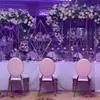 Dekoracja Nowe rekwizyty ślubne Metal Diamond Flower Ramka wisząca krystaliczna akrylowa wisiorek Świeca Wedding Candelabramain Layout Imake158