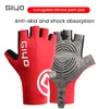 Guanti da ciclismo corti Giyo Guanti senza dita Guanti antiscivolo in tessuto Lycra per biciclette Mezze dita per Mtb Road Bike Sports Racing 220722