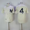 QQQ8 AIR01 VINTAGE 3 BABE RUTH JERSEY 7 MANTE 4 LOU GEHRIG 5 JOE DIMAGGIO VIT CREAM GRÅ