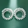 불규칙한 매력 귀걸이 여성의 반짝이는 모조 다이아몬드 모양 펜던트 귀걸이 디너 파티 패션 보석 액세서리