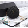 5A Luxury Designer Purse Ladies Delicata piccola borsa rotonda Borsa a tracolla in vera pelle Togo Epsom e hardware importato dal fornitore originale francese