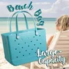 Bogg Bag Woman Bag Waterproof Eva Tote Stor shopping Korg Washable Beach Silicone Purse Eco Jelly Candy Lady Handbags Unjn