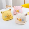 Moda Baby Hat Hat Cute Tiger Ear Kids Caps Baseball Crianças crianças menino menina Sun Hats Visor infants Caps Acessórios 6-24 meses