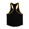 Tanques de ginástica tampas de ginástica camisa sem mangas Men masculino fitness workout cut algodot slitlet stringer macho de verão colete casual plus size 220618