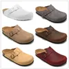 Ny ankomstdesigner Boston Summer Cork Flat Slippers Fashion Designs Leather Slippers Favoritstrand Sandaler Casual Shoes Cogs For Women Men Arizona Mayari