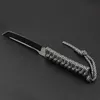 Coltello dritto di sopravvivenza di alta qualità 440C Coltello bicolore Tanto Point Full Tang con manico in paracord Coltelli con guaina in nylon