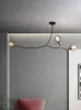 Pendellampor nordisk stil och lyktor modern minimalistisk konst magisk bönor molekylär lampa matsal ljuskrona levande lyftändare